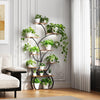 Plant Display Stand Indoor Outdoor Garden Flower Pot Shelf Rack with Grow Light