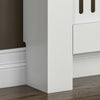 Small Medium Large Radiator Cover Vertical Slatted Grill Wooden Heating Cabinet