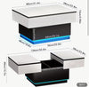 Modern Coffee Table With RGB Colour Changing LED Lighting Extendable