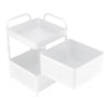 Mobile Metal Kitchen Rotating Storage Trolley Cart Utility Vegetable Shelf Rack