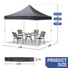 Pop up Gazebo 3x3M Heavy Duty Waterproof Commercial Grade MarketStall UK