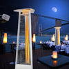 42,000 BTU Outdoor Patio Gas Heater 13KW Pyramid Propane Heater with Wheels