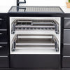 Pull Out Kitchen Basket Slide Out Storage Basket Cupboard Stainless Steel Drawer