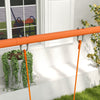 4 in 1 Garden Swing Set with Double Swings, Glider, Slide, Ladder for Outdoors