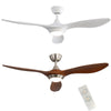 52" Ceiling Fan Chandelier Light 3 Color LED Remote Control Reverse/Timer/6Speed