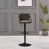 2x Bar Stools Breakfast Comfortable Swivel Gas Lift Kitchen Stool Leather Chairs