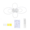 LED Ceiling Light Ring Fixture Dining Living Room Bedroom Dimmable Lamp UK stock