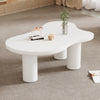 Cloud Coffee Table Modern White Coffee Table for Living Room Irregular Tea Table