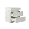 Multi-type Modern High Gloss Bedside Table Storage Drawer Nightstand Cabinet LED