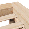 Bed Frame without 150x200 King Size Solid Wood Pine K9U6