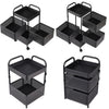Rotating Veg Fruits Trolley Basket Rack Metal Kitchen Bathroom Storage Shelf UK