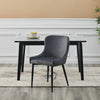 2/4/6 Pcs Dining Chairs Set Velvet Padded Seat Metal Legs Kitchen Armchair Home