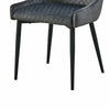 2/4/6 Pcs Dining Chairs Set Velvet Padded Seat Metal Legs Kitchen Armchair Home