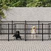 Outdoor Dog Kennel Steel 15.02 m² NEW