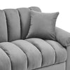 Convertible 3 Seater Velvet Fabric Grey Comfortable Storage Ottoman Sofa Bed