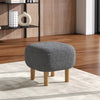 Small Fabric Footstool Footrest Pouffe Padded Foot Stool Ottoman Seat LivingRoom