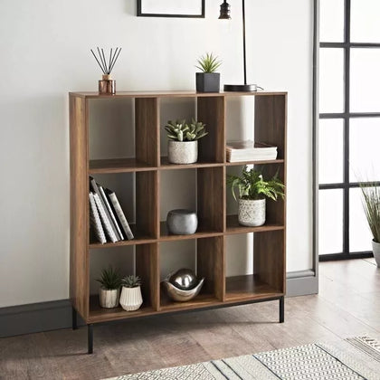 9 Cube Storage Wooden Bookcase Shelves Display Shelving Unit Living Room Indoor
