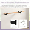 Wall-Mounted Ballet Barre 4 FT Single Ballet Bar Beech Wood Ballet Equipment