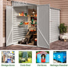 5 X 9 ft Outdoor Garden Storage Shed Metal Lean to Pent Shed for Tool Bike