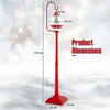 Festive Lamp Post 68 Inch Snowing Santa Lamp