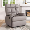 Upholstered Bonded Leather Armchair Adjustable Sofa Recliner Chair with Footrest