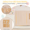 Large Toddler Playhouse w/ Glow in the Dark Stars-Beige