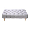 100cm Chesterfield Footstool Coffee Table Velvet Pouffe Stool Bed Bench Chair UK