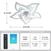 Ceiling Fan with Lighting LED Light Adjustable Wind Speed Remote Control UK