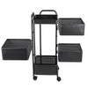 Mobile Metal Kitchen Rotating Storage Trolley Cart Utility Vegetable Shelf Rack