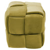 Velvet Ottoman Bedding Footrest Upholstered Pouffe Stool Footstool Bench Grey UK