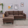 L-Shaped Corner Sofa, Sectional Couch with Built-in USB Port Chaise