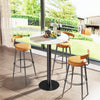 Heavy Duty Real Marble Round Bar Table Home Party Kitchen Club Pub Bar Station