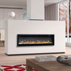 Electric 40" Insert Wall Mounted LED Fireplace Wall Inset Into Fire Freestand UK