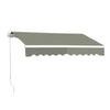 Retractable Patio Awning Garden Sun Shade Shelter Manual Alumin Canopy Sunsetter