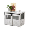 Dog Cage Multi-function Wooden Furniture with Sliding Door Storage Table Indoor