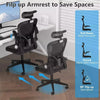 Ergonomic Office Chair Lumbar Support Adjustable Headrest High Back Black UK