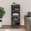 GuyAna Book Cabinet Grey 50x35x125.5 Solid Wood Pine,wooden bookcase free M3E4