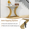 Gold Entryway Table Living Room 100cm Modern Console Table Narrow Sofa Table