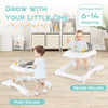 Toddler Activity Center Baby Walker & Push Walker with Wheels-Grey