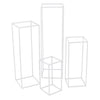 Tall Square Metal Geometric Stand Flower Vase Holder Party Wedding Centerpieces