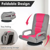 Folding Floor Gaming Chair Adjustable 6-Position Floor Chair w/ 360° Swivel Base