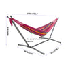 2-Person Hammock with Premium Canvas & 200KG Capacity Metal Stand Hammock Garden