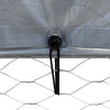 Chicken Cages 2 pcs with Roof and Door Galvanised Steel T6K1