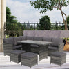 Rattan Outdoor Garden Furniture Conservatory Corner Sofa Patio Set 9 Seater