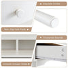 Writing Computer Desk with Hutch 120 CM Wooden Study Workstation White