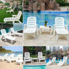 1/2X Sun Lounger Outdoor Garden Chair 5 Position Adjustable Patio Sunlounger Bed