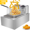 10L Electric Deep Fryer Tank Fat Chip Fry Frying Stainless Steel Commercial UK