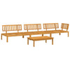 Cizuho 4 Piece Garden Pallet Sofa Set Solid Wood Acacia,Garden Corner S8Y4