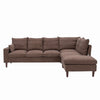 L-Shaped Corner Sofa, Sectional Couch with Built-in USB Port Chaise