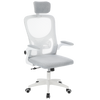 Mesh Home Office Chair Swivel Task Computer Desk Chair w/ Lumbar Support, White
